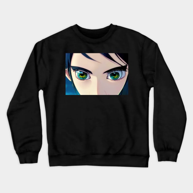 Sharp Eyes Crewneck Sweatshirt by Artieries1